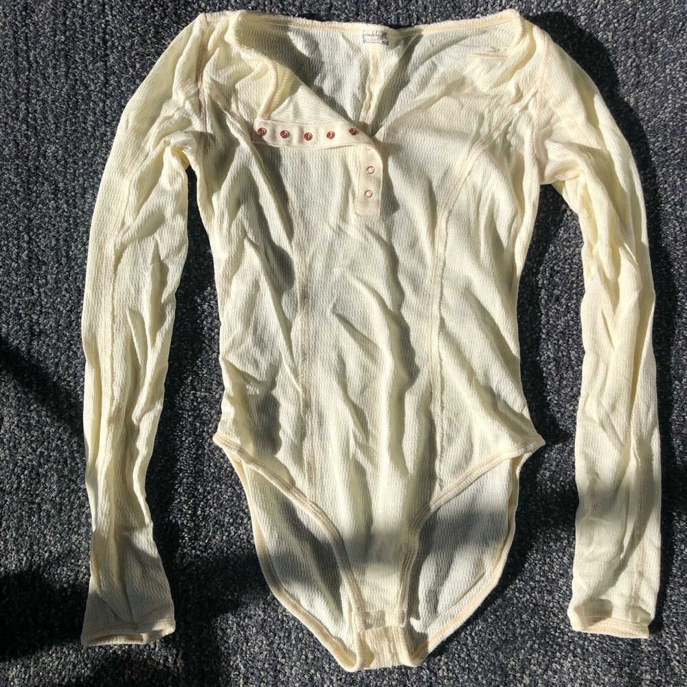 Free people intimately cream body suit